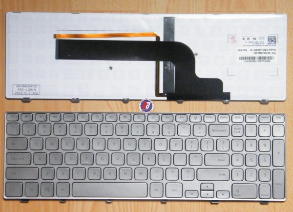 Bàn phím laptop Dell inspiron 15-7000 (7535, 7537) Màu bạc + phím số