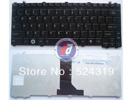 Bàn phím laptop Toshiba Satellite U400, U405, A600, Portege M800. Satellite U500, U505. Portege M900. Satellite T110, T130, T135, T135D, T130D Series. (đen - trắng)