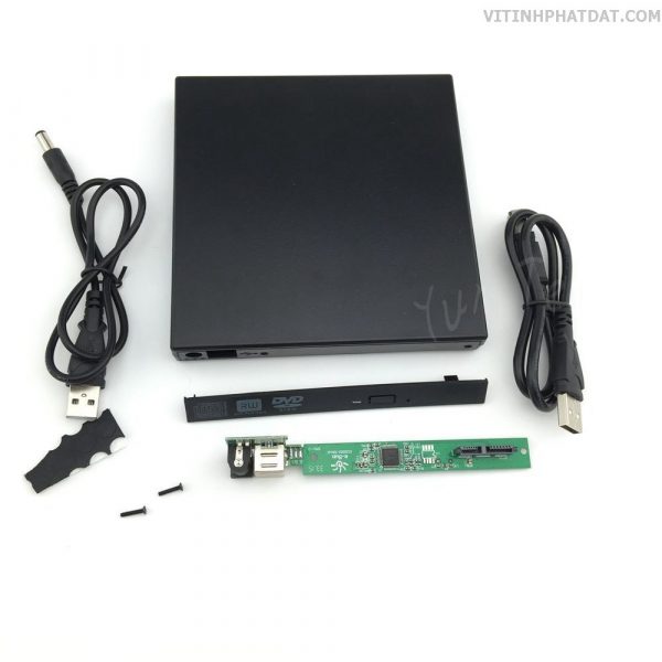 Box DVD SATA mỏng 9,5 mm - USB 2.0 to SATA