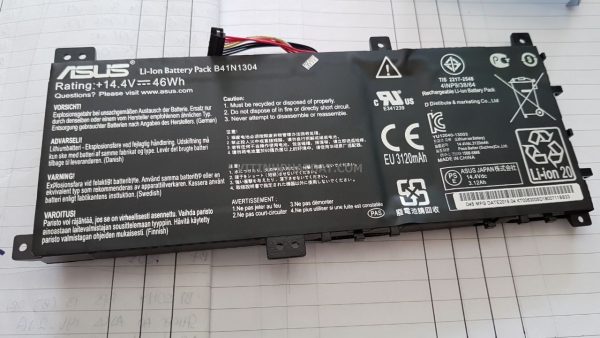 Pin B41N1304 gắn cho laptop Asus VivoBook V451L, V451LA, S451LA, 14.4V-46Wh